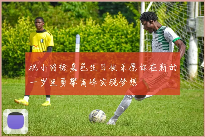 祝小将徐嘉邑生日快乐愿你在新的一岁里勇攀高峰实现梦想